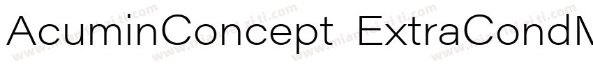 AcuminConcept ExtraCondMediumItalic字体转换